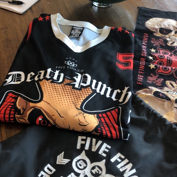 five finger death punch football shirt